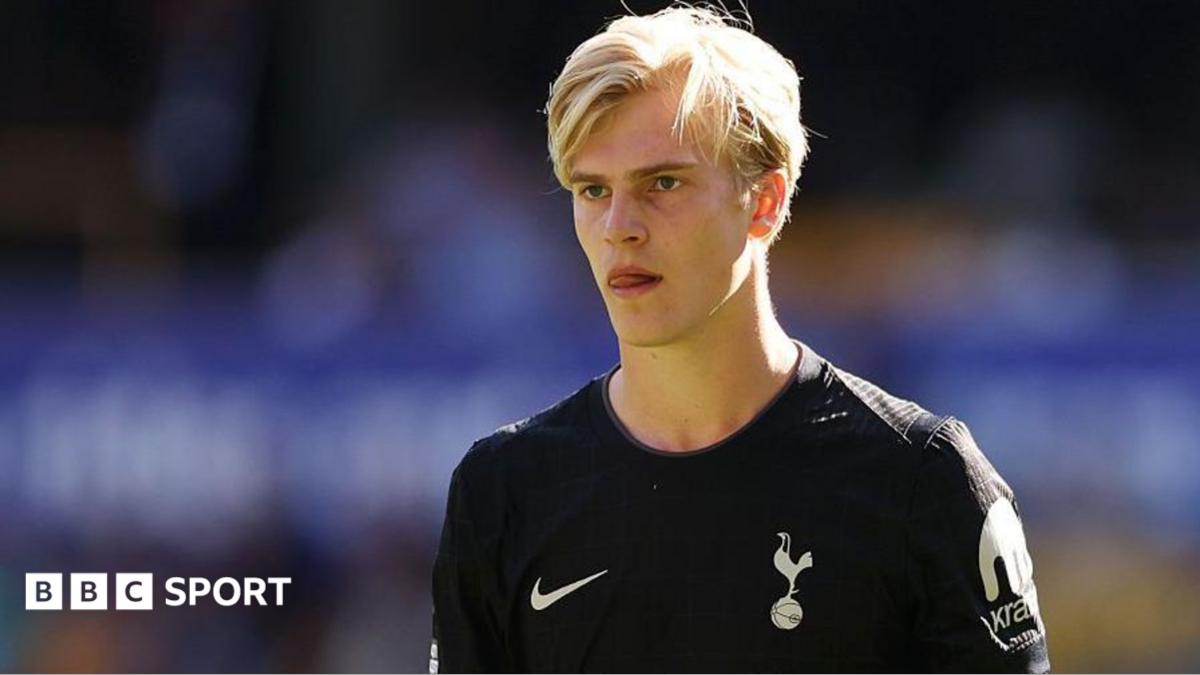 Spurs midfielder Lucas Bergvall