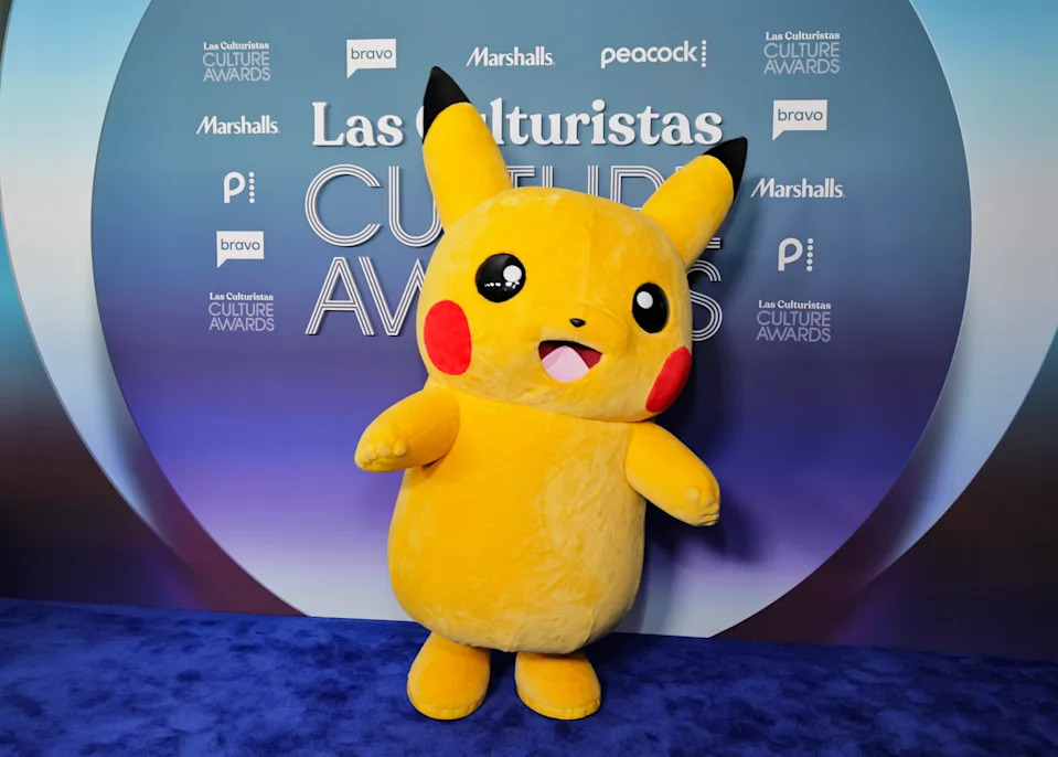 Pikachu attends the 2026 Las Culturistas Culture Awards red carpet.