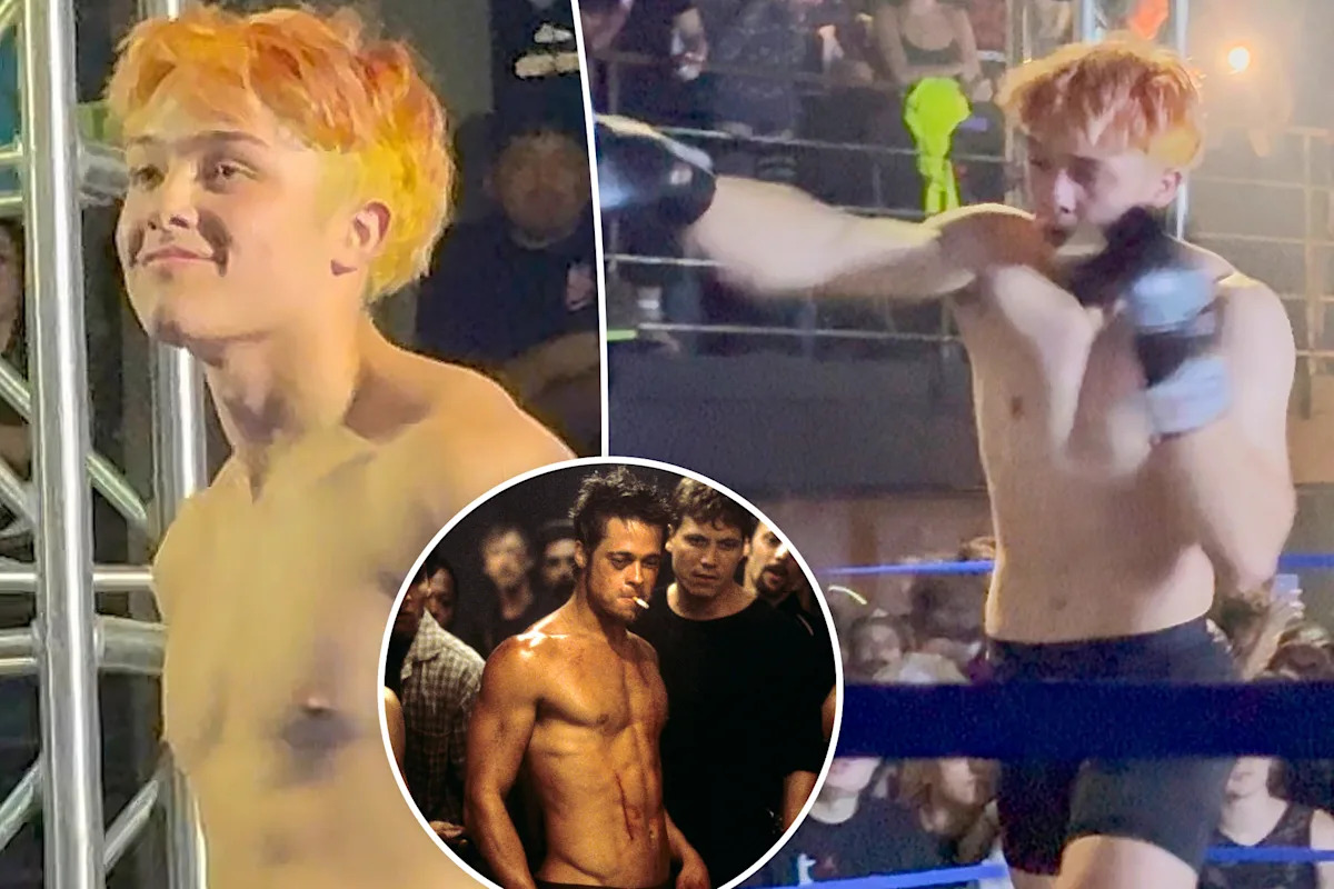 Knox Jolie-Pitt, 17, channels dad Brad Pitt’s ‘Fight Club’ energy in Muay Thai showdown
