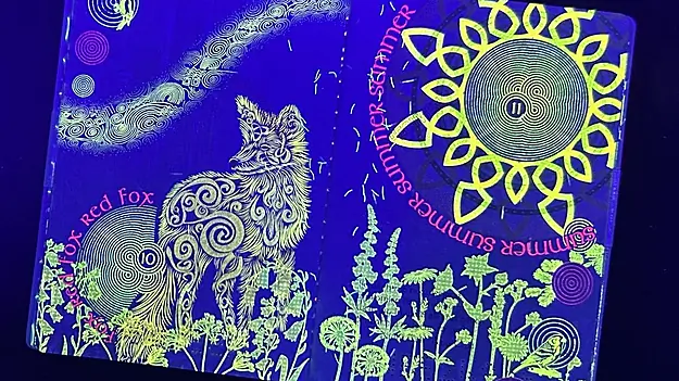 New Uv Artwork In Irish Passport With Increased Security