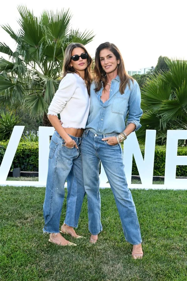 Kaia Gerber and Cindy Crawford attend the RE/DONE x Kaia Gerber 'Short/Cuts' launch event in Los Angeles on May 20, 2026.Credit: Getty Images