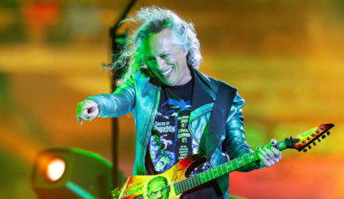 Kirk Hammett of Metallica performs at Levi's Stadium on June 20, 2025 in Santa Clara, California.