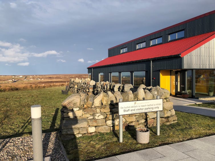 building and countryside surroundings