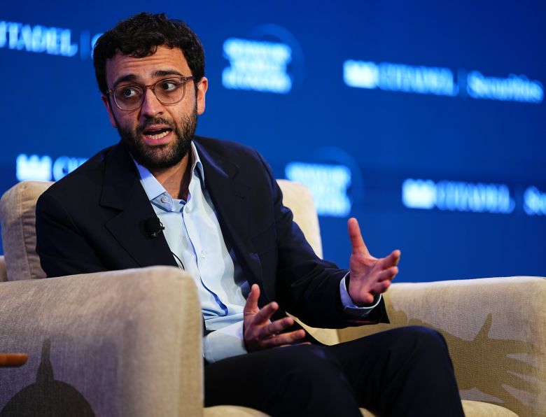 Tarek Mansour, co-founder and CEO of Kalshi, at the Semafor World Economy Summit during the International Monetary Fund and World Bank Spring Meetings in Washington, on April 15, 2026.