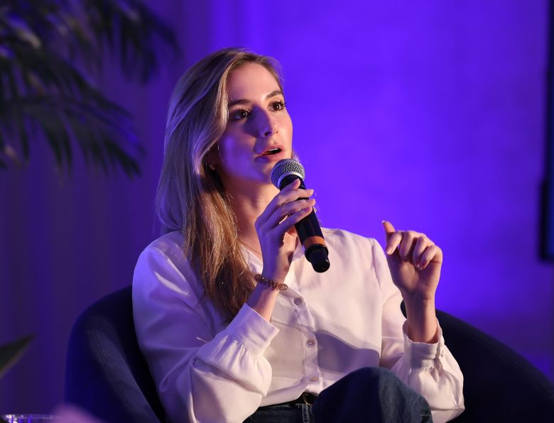 Luana Lopes Lara, co-founder and chief operating officer of Kalshi, speaks during Inc. Founders House Los Angeles: Building Fast Amid Regulatory Red Tape in Santa Monica, California, on April 16, 2026.