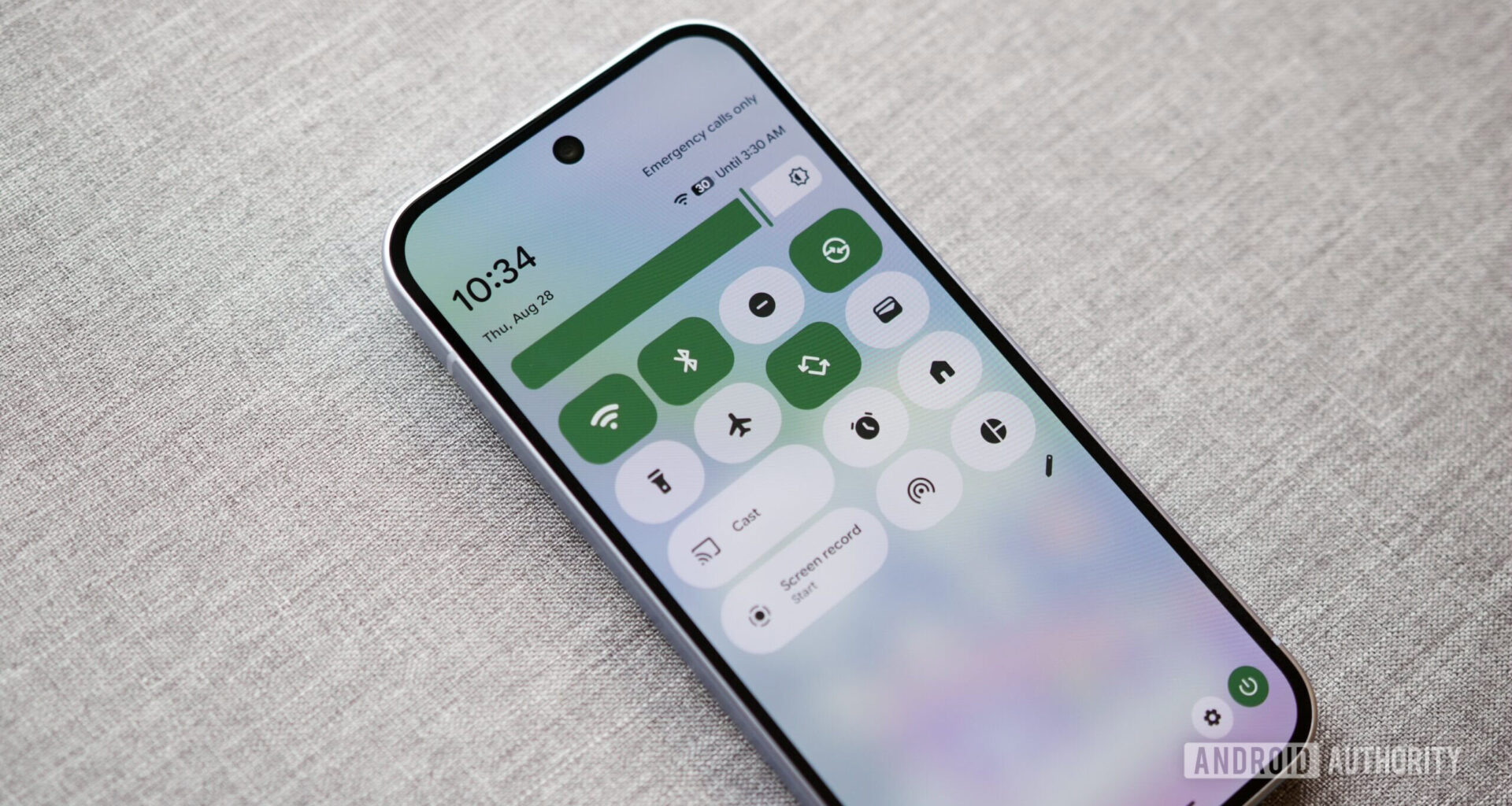 Quick Settings on a Google Pixel 10.
