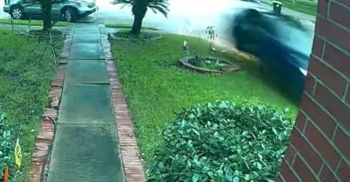 Horrifying moment Tesla on autopilot slams into home killing grandma, 76, inside as devastated family pay tribute