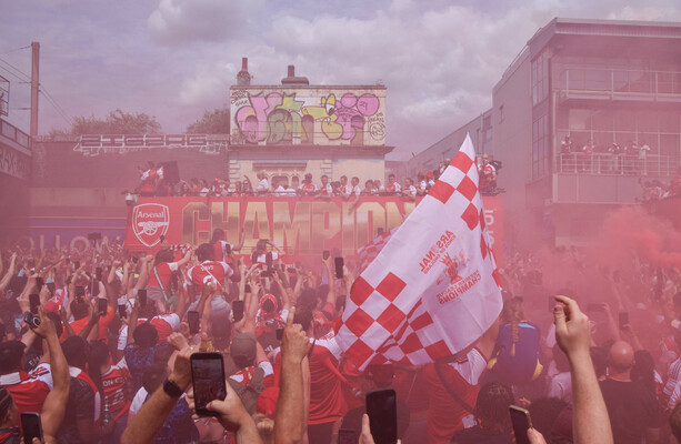 Around 75 people were rescued from a height during Arsenal parade