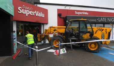 Gardaí investigating after burglars ram JCB into Mallow shop - The Journal