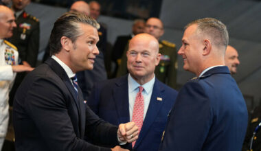 US Nato head spends his time 'calming everyone down' as Trump tensions with Europe spill over