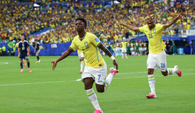 Scotland’s qualification hopes up in the air after bruising defeat to Brazil and Viní Jr