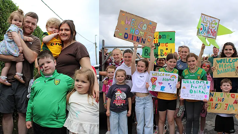 In pictures: St Johnston superhero Daibhin Curran returns home