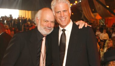 James Burrows and Ted Danson backstage at the 2006 TV Land Awards in Santa Monica, California (Chris Polk / FilmMagic)