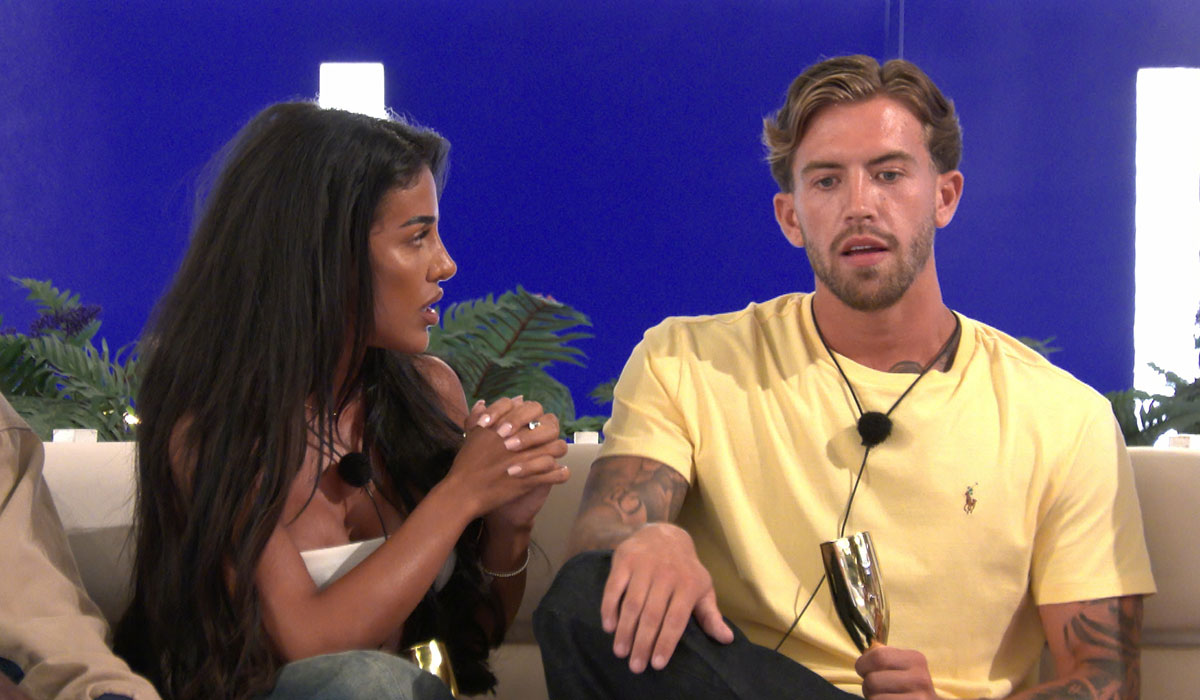 Tina, Aidan. Pic: ITV