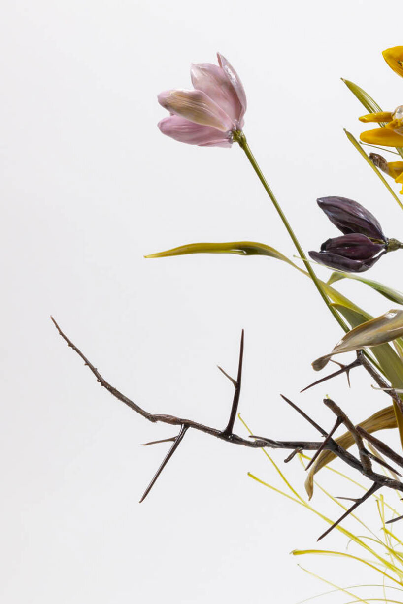 lilla tabasso sculpts the melancholy of botanical decay in hyperrealistic murano glass - 4