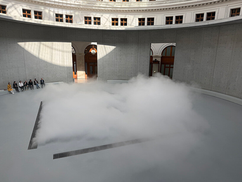 living fog cloud by fujiko nakaya fills tadao ando's rotunda at paris's bourse de commerce - 5