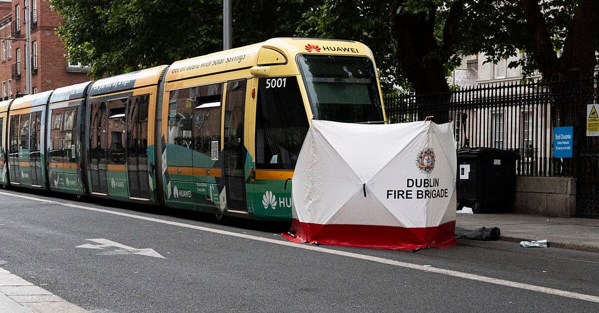 Man (70s) dies after being struck by Luas tram