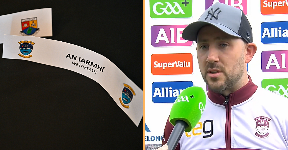 Mark McHugh Says GAA Draw Decision Was ‘A Joke’ After Westmeath Win
