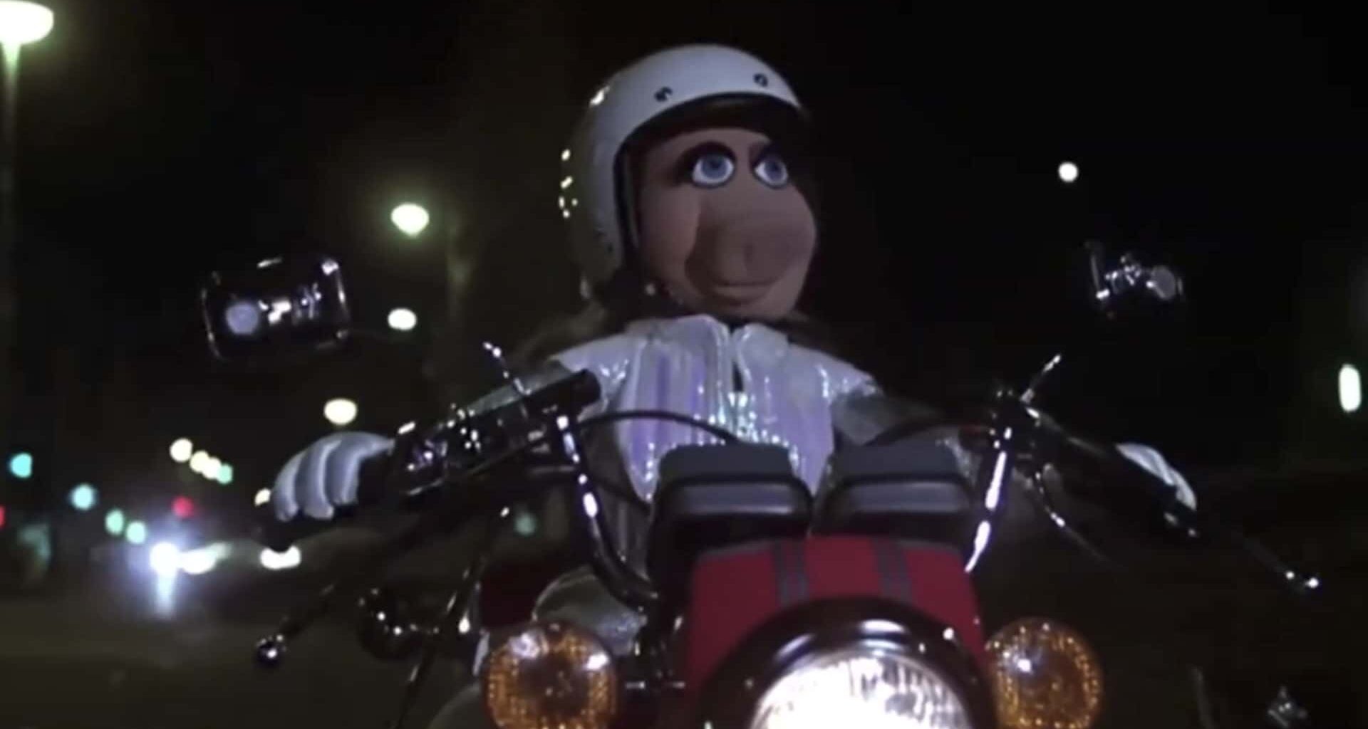 Miss Piggy Once Rode A Two-Stroke Motorcycle. And She Even Had A Stunt Double