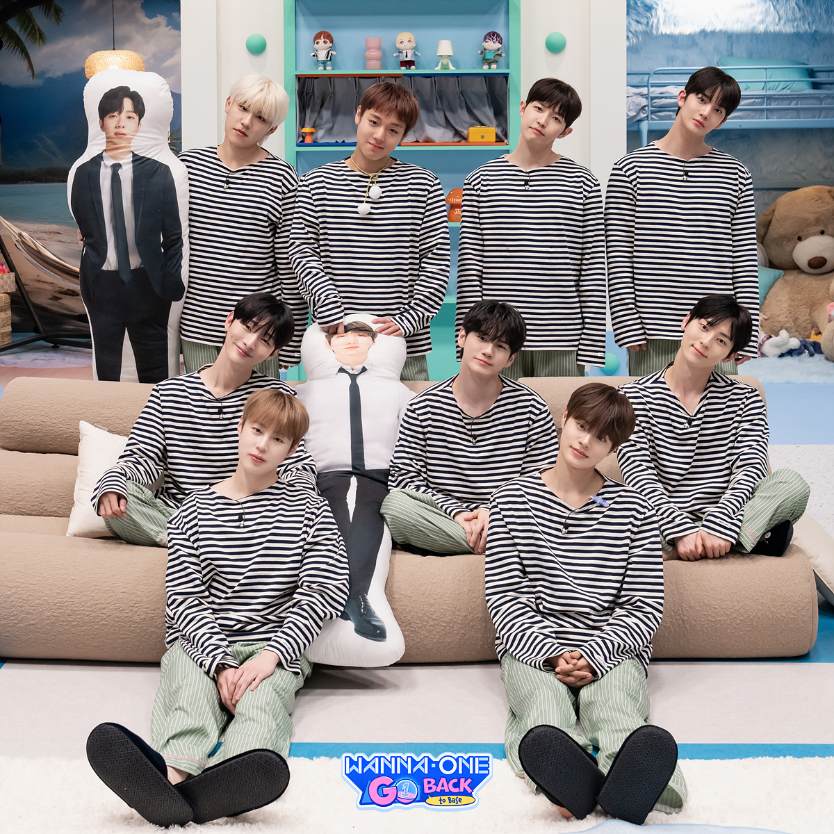 Promotional image for "Wanna One Go: Back to Base" (Mnet)