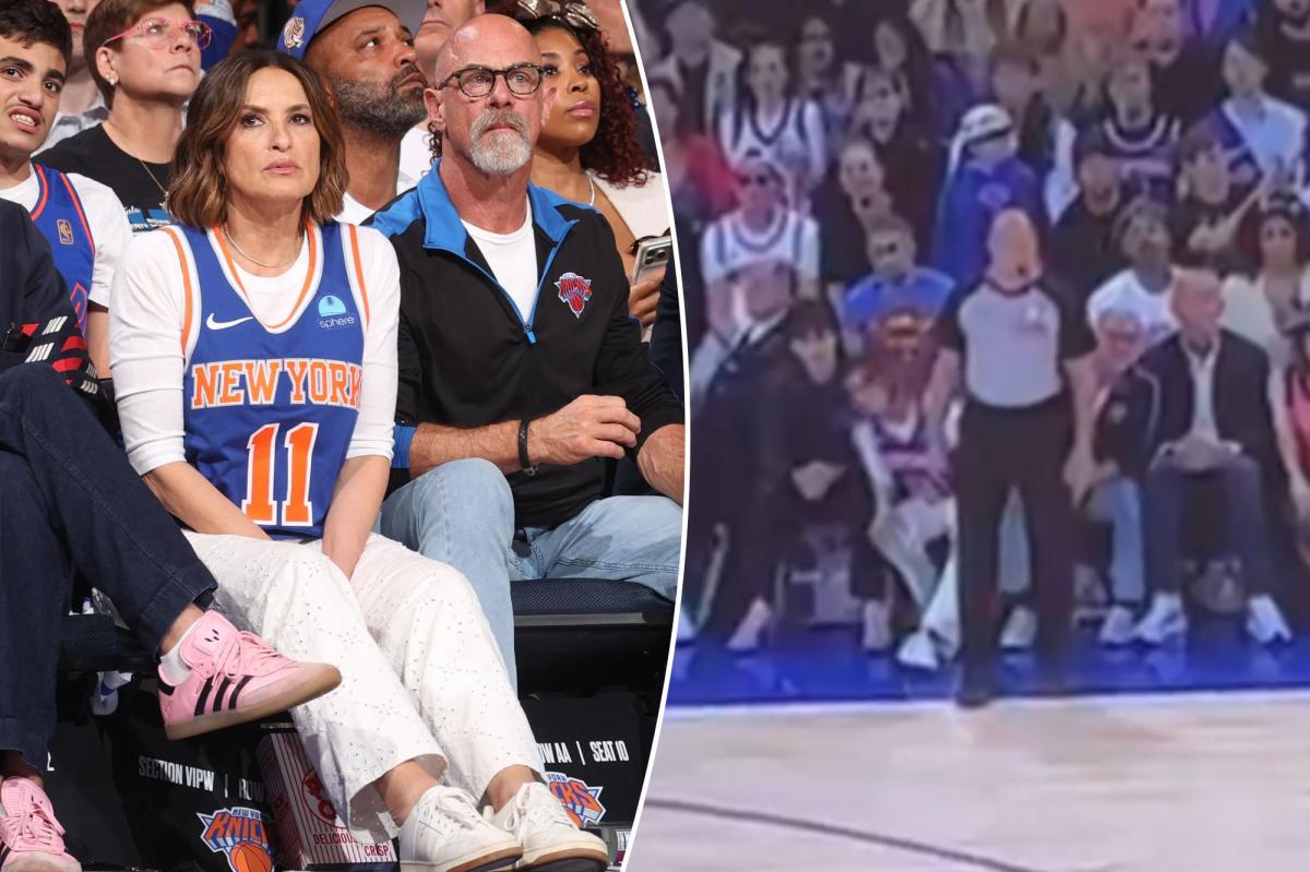 'SVU' star Mariska Hargitay's expensive Knicks celebrity row seat blocked by ref