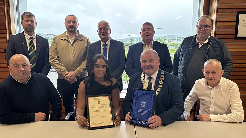 Picture special: Boxing ace Roisin Hegarty honoured at Mayor's reception