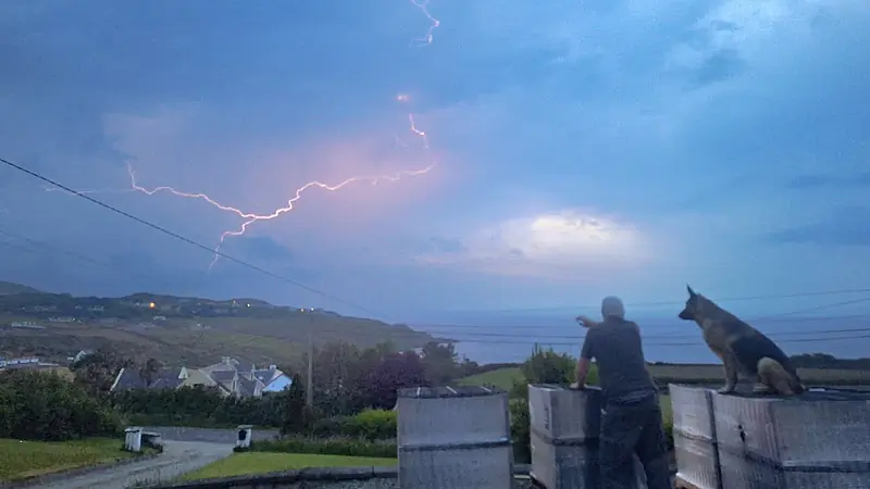 Second thunderstorm warning issued for Donegal for tonight
