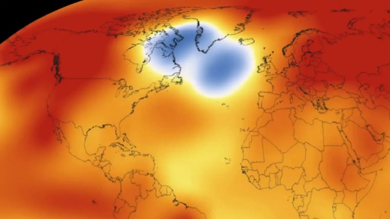A ‘cold blob’ in the Atlantic could be a sign of AMOC shutdown