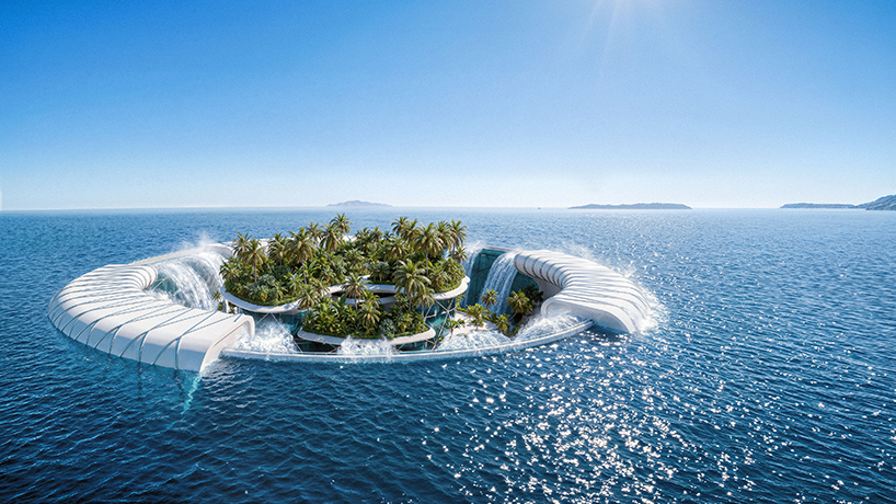 baobab-inspired floating waterfall power plant generates renewable energy off madagascar - 2