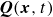 bold italic upper Q left parenthesis bold italic x comma t right parenthesis