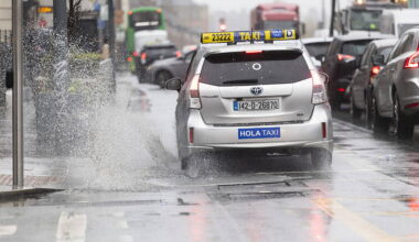 Yellow rain warning issued for three counties