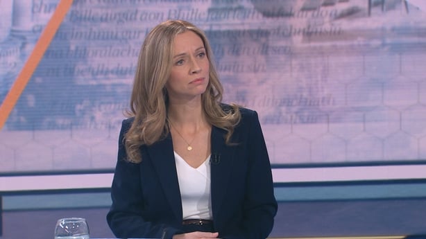 Social Democrats leader Holly Cairns speaking on The Week in Politics
