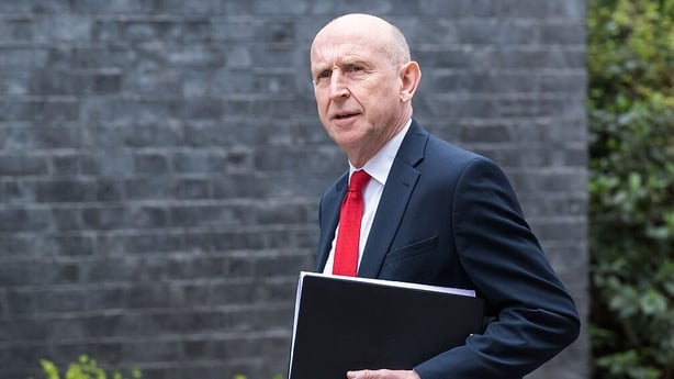 UK Secretary of State for Defence John Healey arrives in Downing Street in London