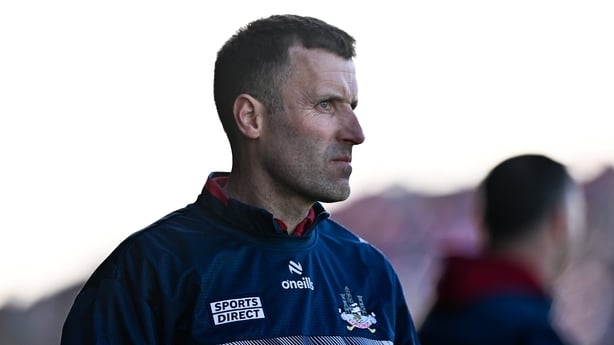 5 April 2026; Cork manager Ben O'Connor during the Allianz Hurling League Division 1A final match between Limerick and Cork at TUS Gaelic Grounds in Limerick. Photo by Ben McShane/Sportsfile