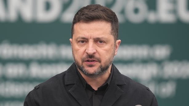 Ukrainian president Volodymyr Zelensky