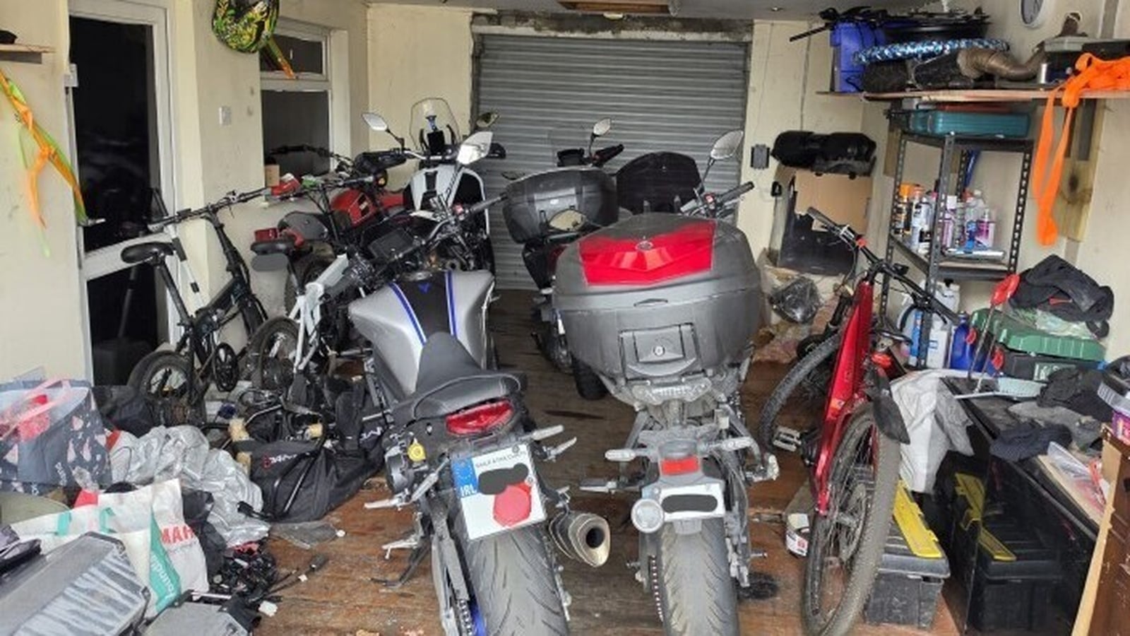 Arrest after stolen motorbikes, e-bikes seized in Dublin
