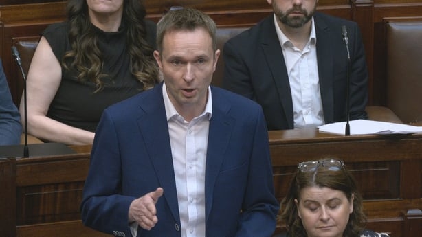 Cian O'Callaghan speaking in the Dáil
