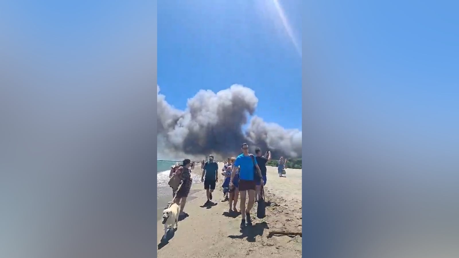 Irish family flee French campsite due to wildfires