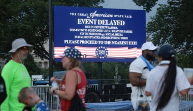 Severe weather disrupts Trump's America 250 celebration