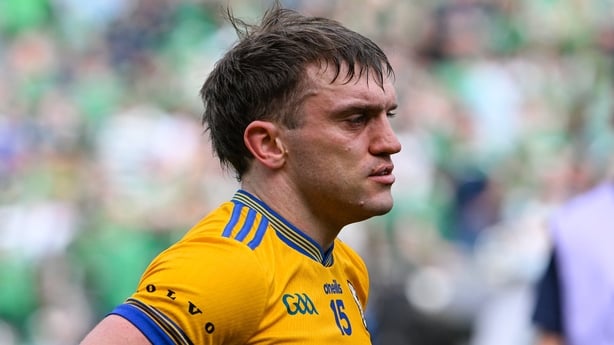 5 July 2026; Shane O'Donnell of Clare after the GAA Hurling All-Ireland Senior Championship semi-final match between Clare and Limerick at Croke Park in Dublin. Photo by Ray McManus/Sportsfile