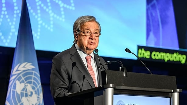 UN Secretary-General Antonio Guterres warns against allowing AI to 