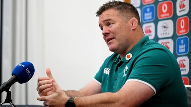 7 July 2026; National scrum coach John Fogarty during an Ireland rugby media conference at the Intercontinental Hotel in Sydney, Australia. Photo by Brendan Moran/Sportsfile