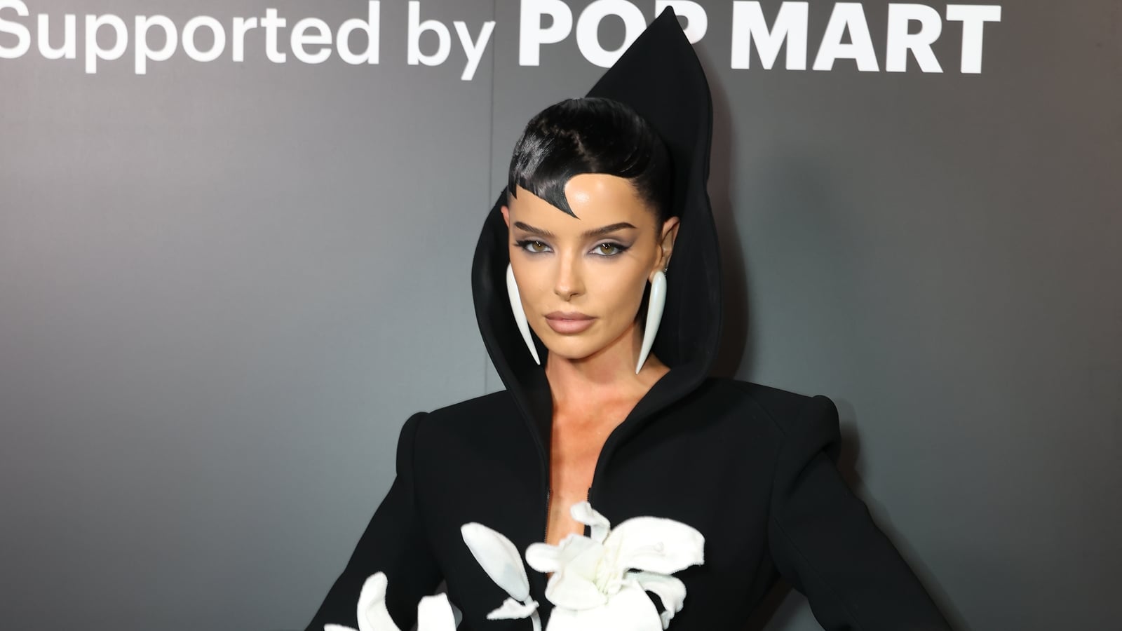 Maura Higgins wears avant-garde design to Robert Wun's show
