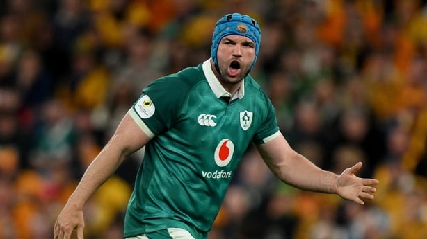 4 July 2026; Tadhg Beirne of Ireland during the 2026 Nations Championship Round One match between Australia and Ireland at Allianz Stadium in Sydney, Australia. Photo by Brendan Moran/Sportsfile