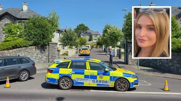 A picture of Jamey Carney who was killed in Killarney is seen as an inset next to an image of the scene