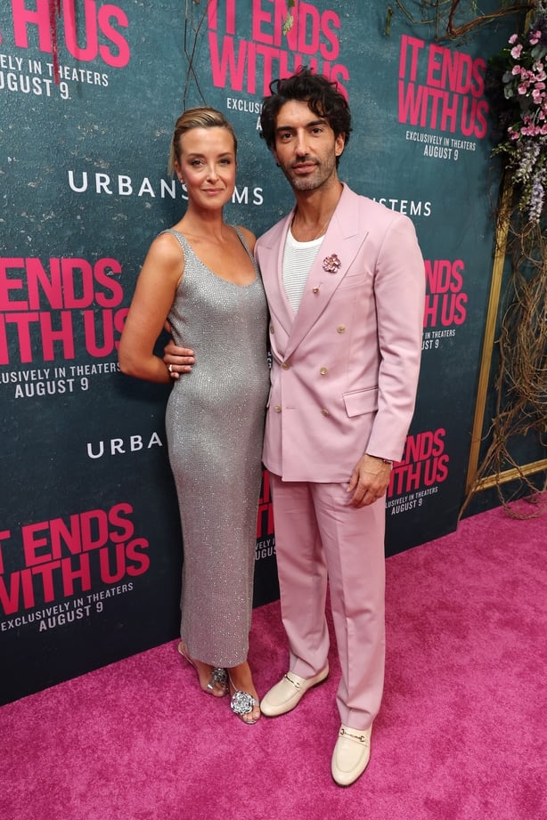 NEW YORK, NEW YORK - AUGUST 06: Emily Baldoni (L) and Justin Baldoni at the world premiere of IT ENDS WITH US, in theaters August 9 from Columbia Pictures, at AMC Lincoln Square on August 06, 2024 in New York City. (Photo by Eric Charbonneau/Getty Images for Sony Pictures)