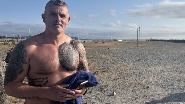 Patrick O Brien on Bray Beach