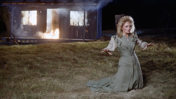 Welsh singer Bonnie Tyler in the video for her single, 'Holding Out For A Hero, 1984. (Photo by Michael Ochs Archives/Getty Images)