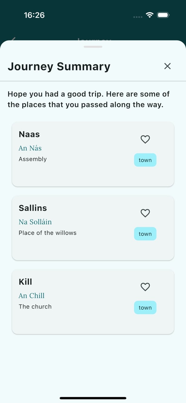 Baile Beo app screenshot