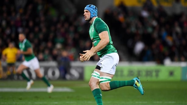 16 June 2018; Tadhg Beirne of Ireland of Ireland during the 2018 Mitsubishi Estate Ireland Series 2nd Test match between Australia and Ireland at AAMI Park, in Melbourne, Australia. Photo by Brendan Moran/Sportsfile
